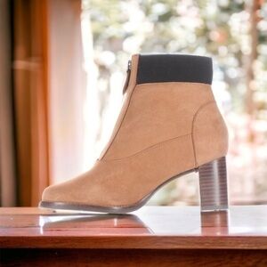 Marc Joseph Women’s University Pl. Cognac Nubuck Fashion Ankle Boots US 6 NIB